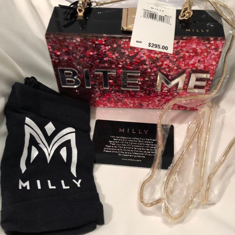 ⭐️HOST PICK❗️Milly NEW Glitter “Bite Me” Clutch
